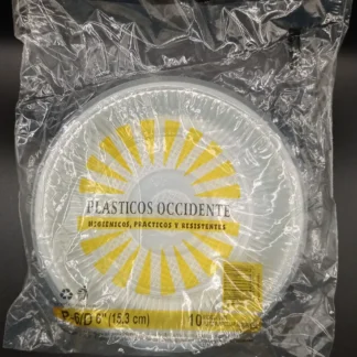 Plato Plastico N6 1X10