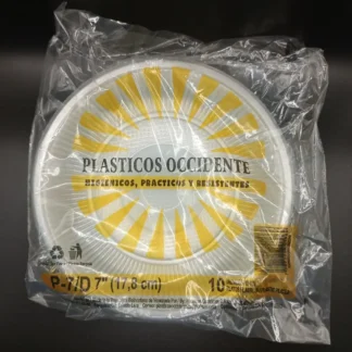 Plato Plastico N7 1X10